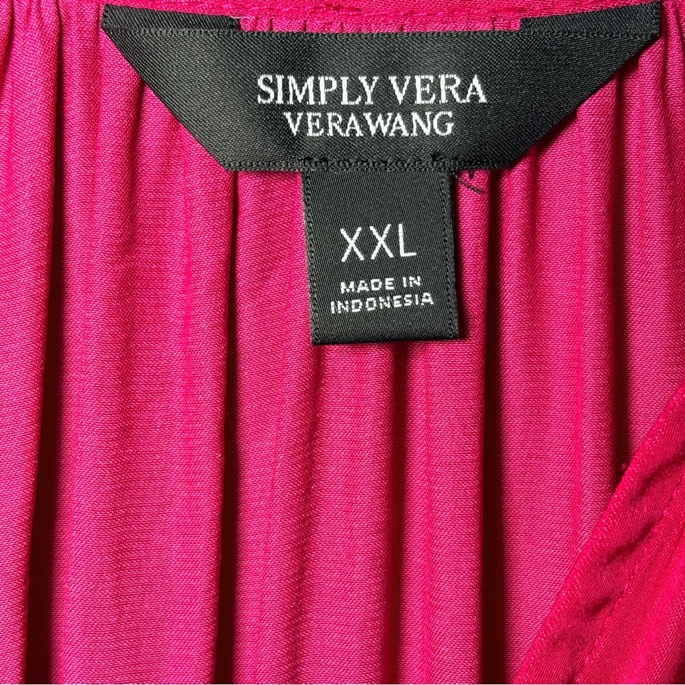 Women’s Fuchsia Long Sleeve Mini Dress Fall Winter Holiday Party XXL - Picture 5 of 8